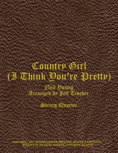 Country Girl I Think You're Pretty (arr. Jeff Tincher)