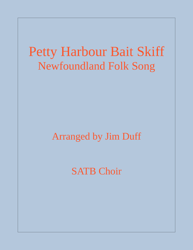 Petty Harbour Bait Skiff (arr. Jim Duff)
