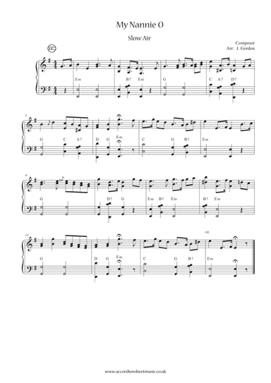 My Nannie O (arr. Julia Gordon)