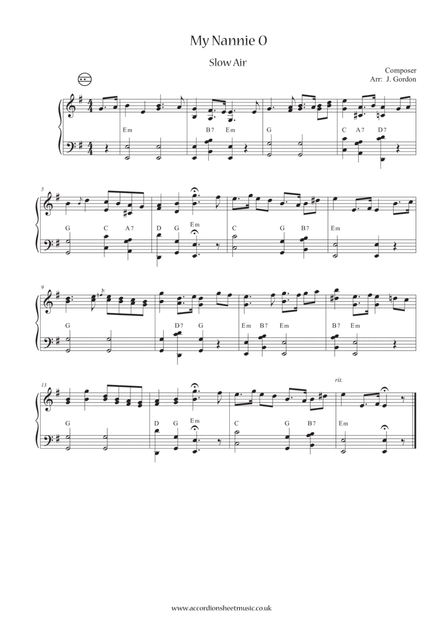 My Nannie O (arr. Julia Gordon)