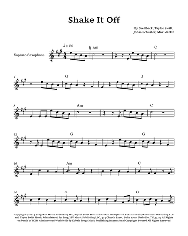 Shake It Off (arr. Glauco Fernandes)