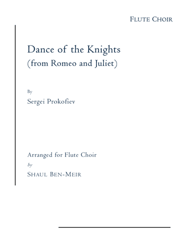 Dance Of The Knights (arr. Shaul Ben-Meir)
