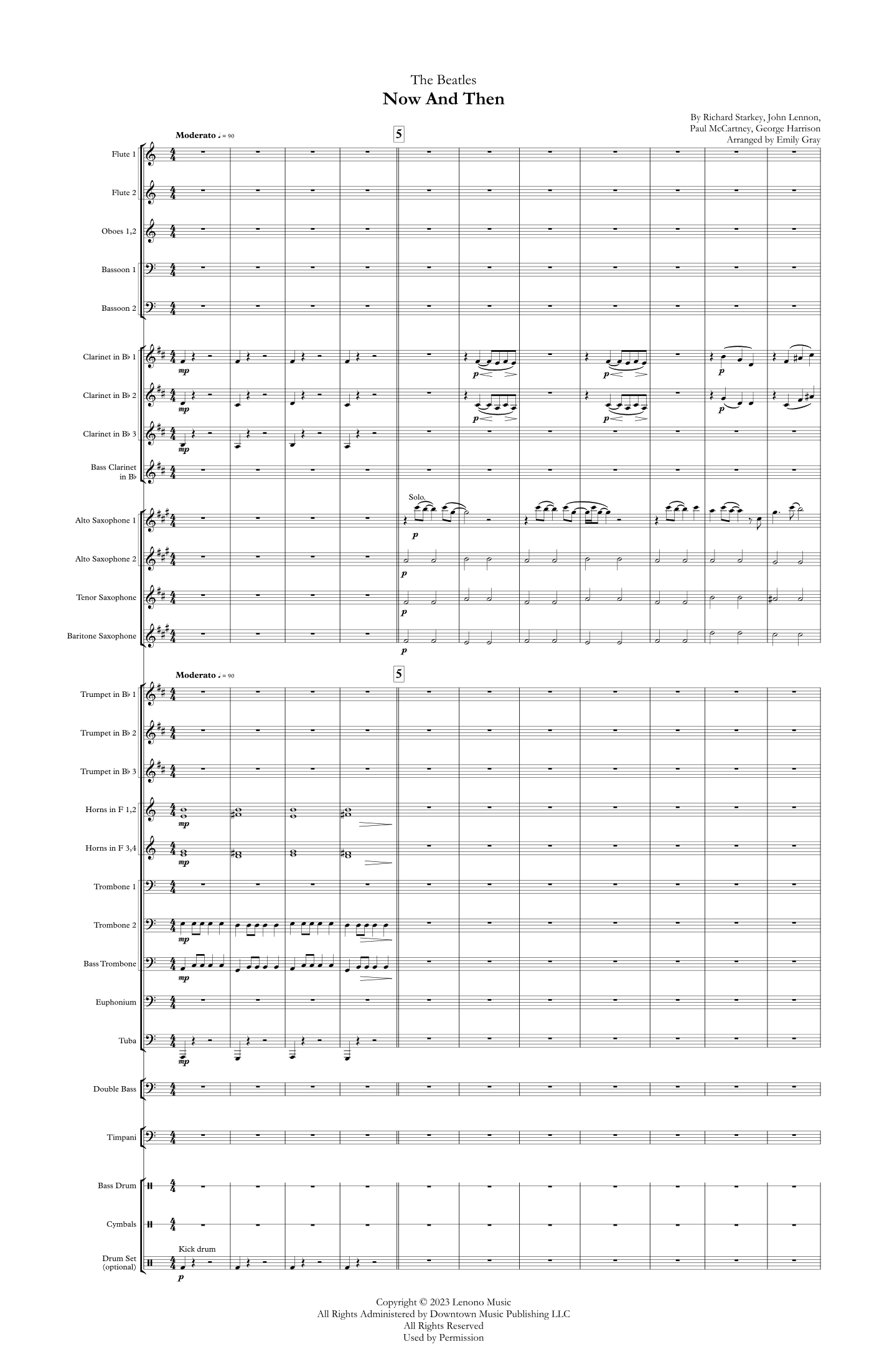 Now And Then (arr. Emily Gray)