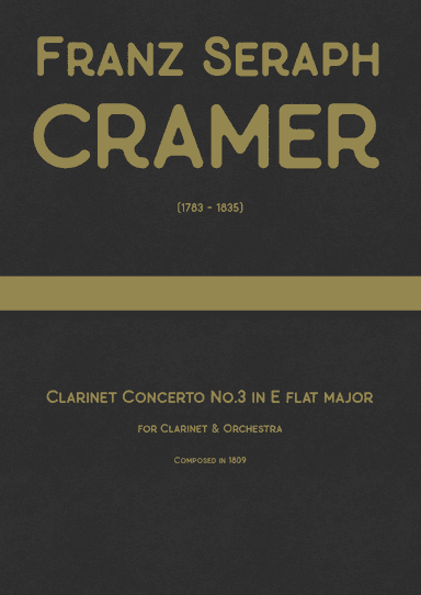 Cramer - Clarinet Concerto No.3 in E flat major (arr. J.G. Cucó Barber)