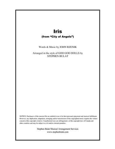 Iris (arr. Stephen Bulat)