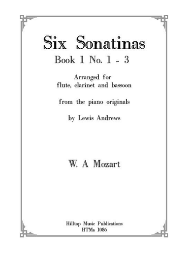 Mozart, Six Sonatinas Book 1 No. 1 - 3 (arr. Lewis Andrews)