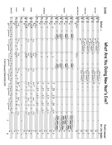 What Are You Doing New Year's Eve? (arr. Jim Vedda)