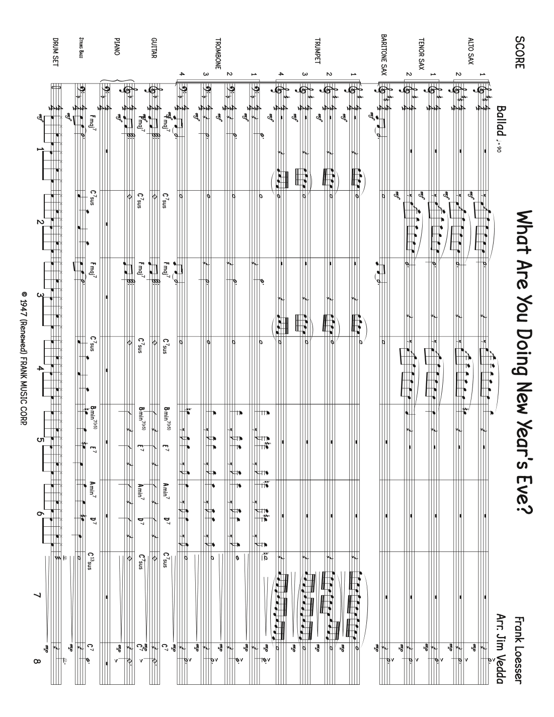 What Are You Doing New Year's Eve? (arr. Jim Vedda)