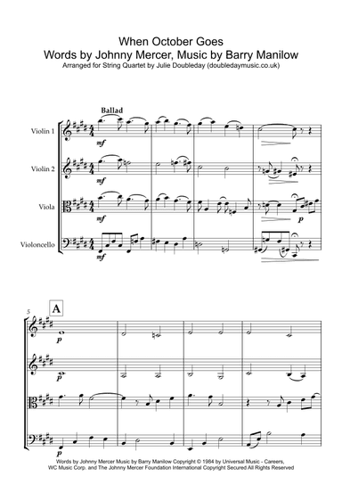 When October Goes (arr. Julie Doubleday)