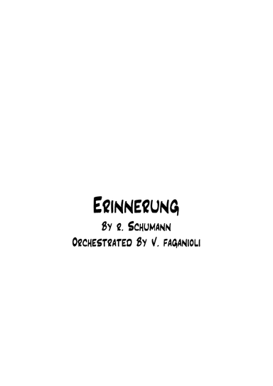 Erinnerung (arr. Valdeci Faganioli)