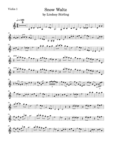 Snow Waltz (arr. Anya Alston)