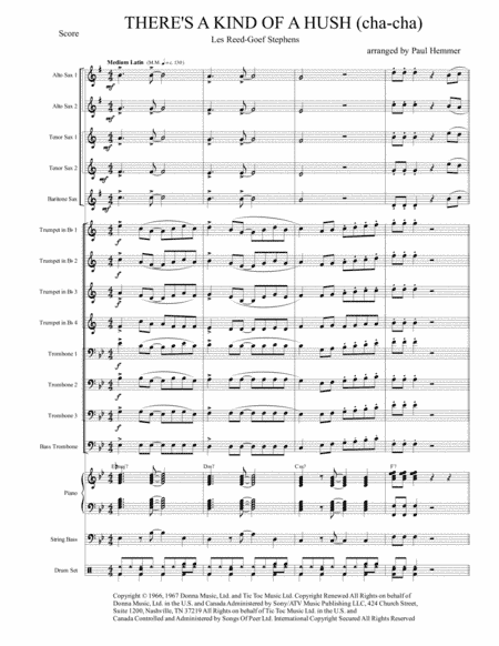 There's A Kind Of Hush (all Over The World) (arr. Paul Hemmer)