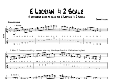 E Locrian Natural 2 Scale (4 Ways to Play)