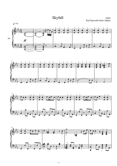 Skyfall (arr. Adele Adkins)