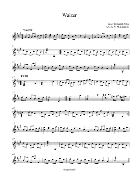 Walzer (arr. Nick Lacanski)