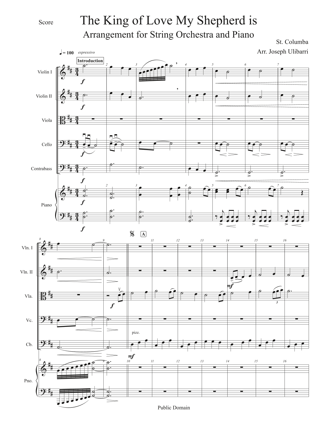 The King of Love My Shepherd Is (arr. Joseph J. Ulibarri)