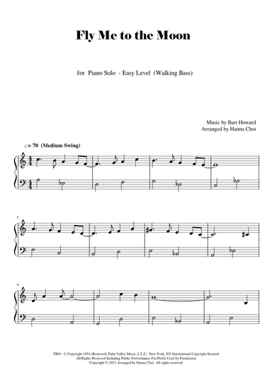 Fly Me To The Moon (in Other Words) (arr. Hanna Choi)