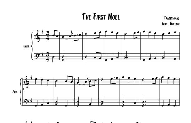 The First Noel (arr. April Wheelis)