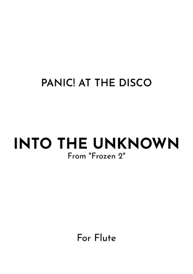 Into The Unknown (arr. Jireh J.)