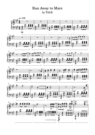 Run Away To Mars (arr. Anya Alston)