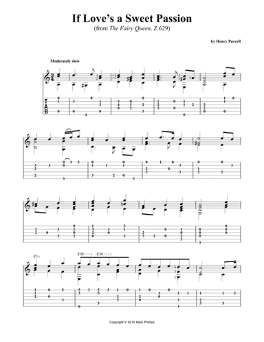 If Love’s a Sweet Passion (from The Fairy Queen) (arr. Mark Phillips)
