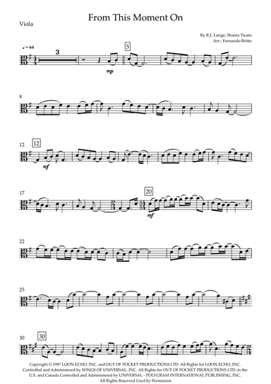 From This Moment On (arr. Fernando Britto)