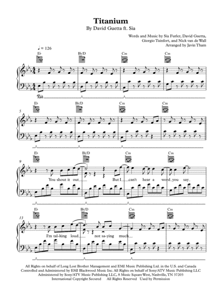 Titanium (arr. Javin Tham)