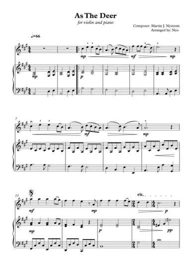 As The Deer (arr. Neo)