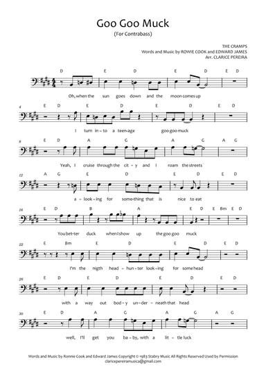 Goo Goo Muck (arr. Clarice Pereira)