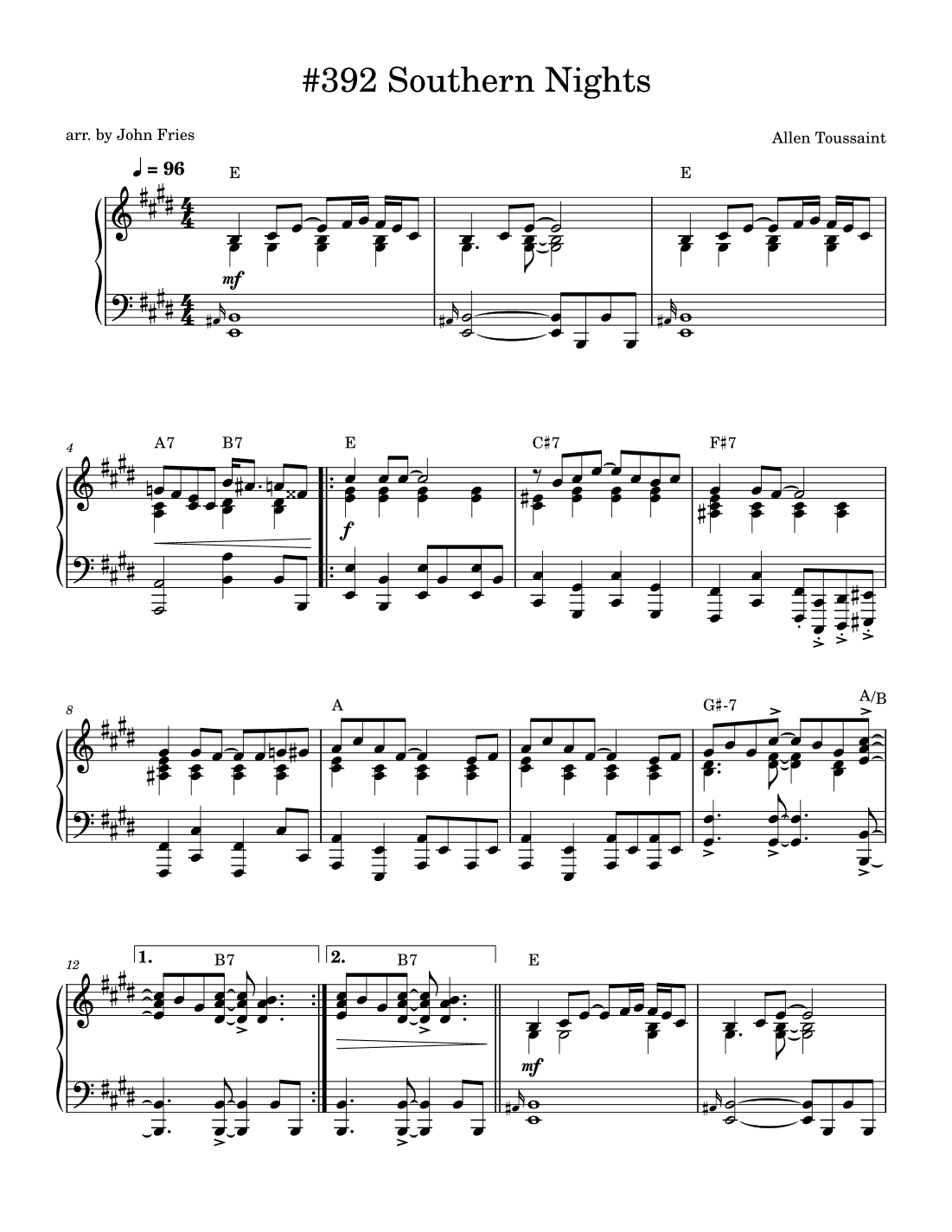 Southern Nights (arr. John Fries)
