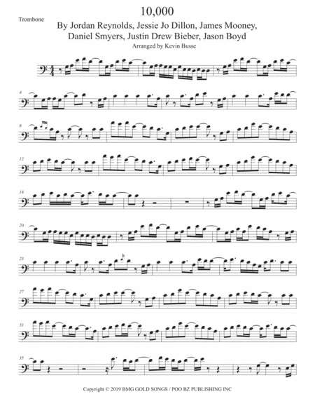 10,000 Hours (arr. Kevin Busse)