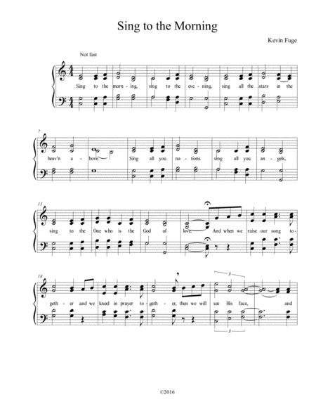 Sing to the Morning