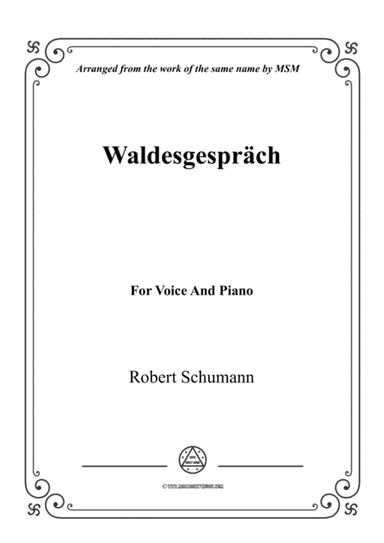 Schumann-Waldesgespräch,for Violin and Piano (arr. MSM)