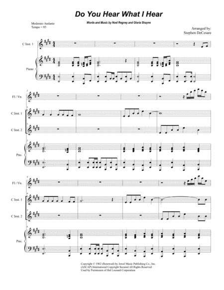 Do You Hear What I Hear (arr. Stephen DeCesare)