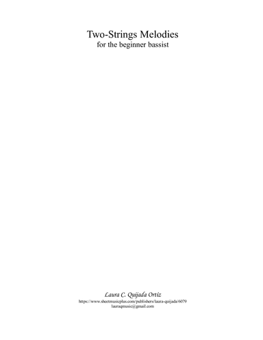 Two-Strings Melodies for the beginner bassist.