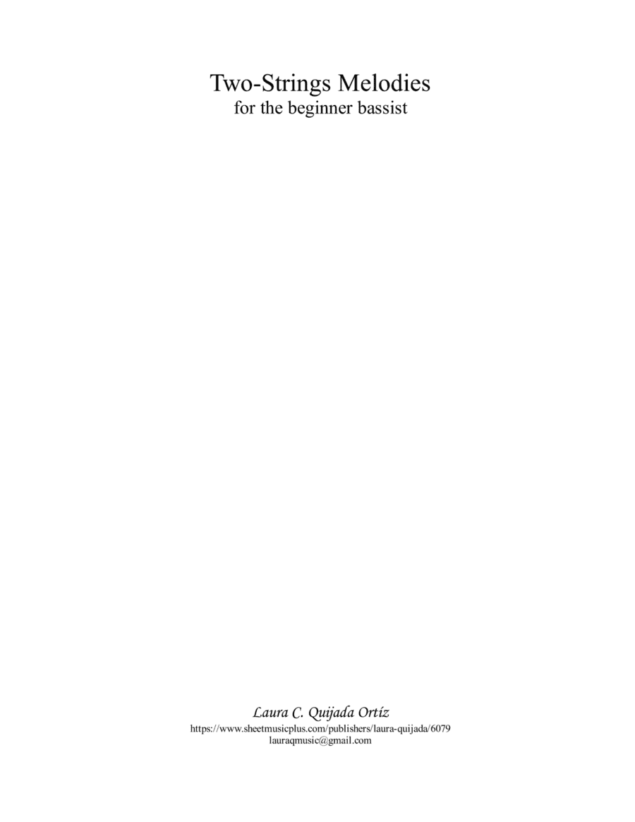 Two-Strings Melodies for the beginner bassist.