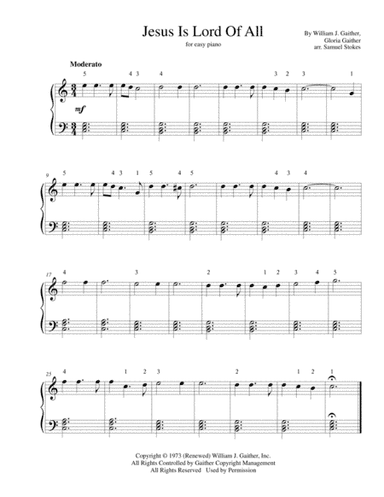 Jesus Is Lord Of All (arr. Samuel Stokes)