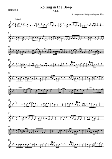 Rolling In The Deep (arr. Melquisedeque C.Silva)