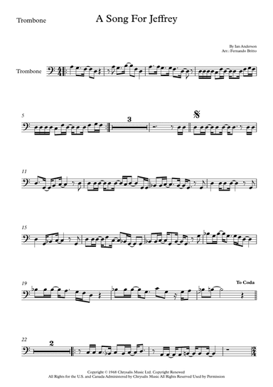 Song For Jeffrey (arr. Fernando Britto)