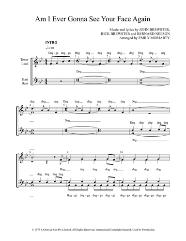 Am I Ever Gonna See Your Face Again (arr. Emily Moriarty)
