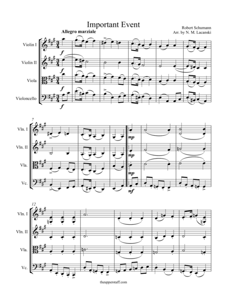 Important Event (arr. Nick Lacanski)
