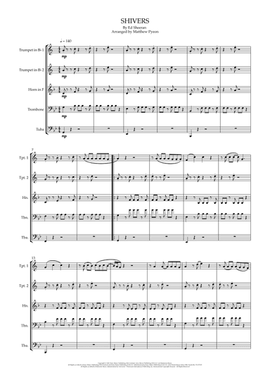 Shivers (arr. Matthew pyeon)