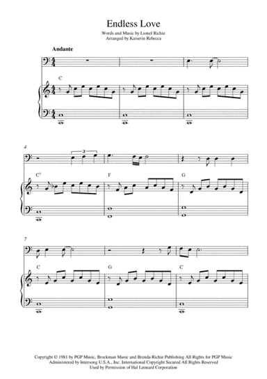 Endless Love (arr. Kaiserin Rebecca)