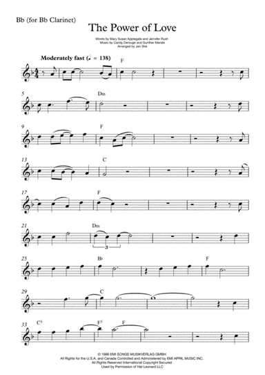 The Power Of Love (arr. Jan Shé)