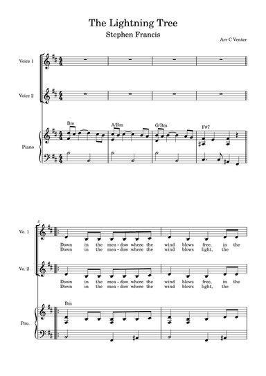 The Lightning Tree (arr. Caroline Venter)