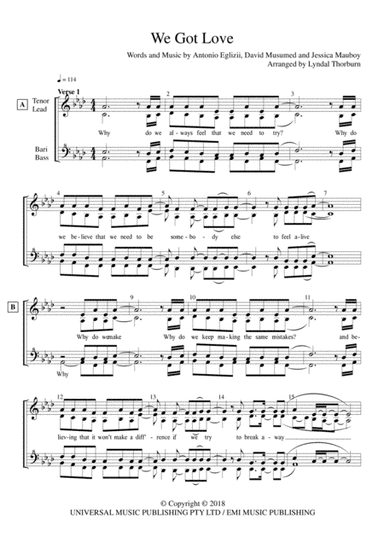We Got Love (arr. Lyndal Thorburn)