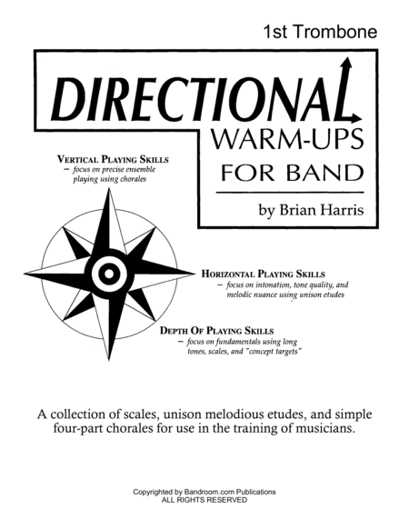 Directional Warm-Ups for Band (concert band method book - Part Book Set G: Trombone 1, Trombone 2