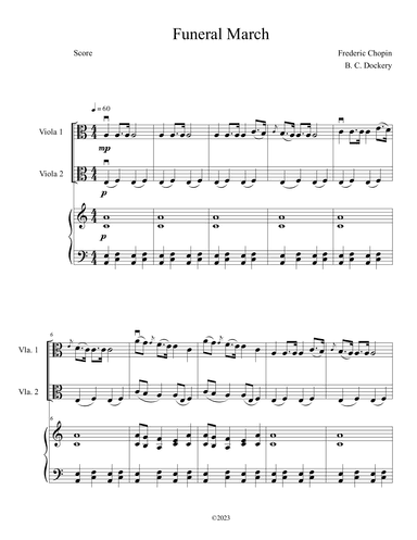 Funeral March (Viola Duet with Piano Accompaniment) (arr. B. C. Dockery)