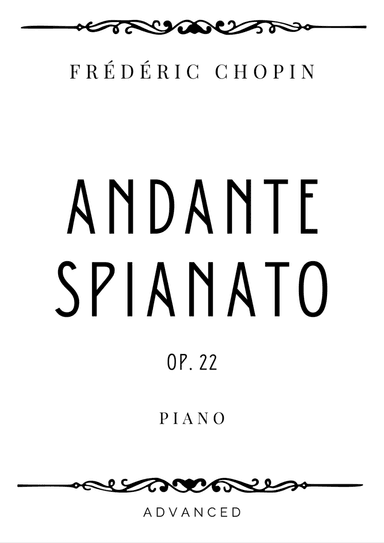 Chopin - Andante Spianato in G major - Advanced (arr. Piacere Music Sheets)
