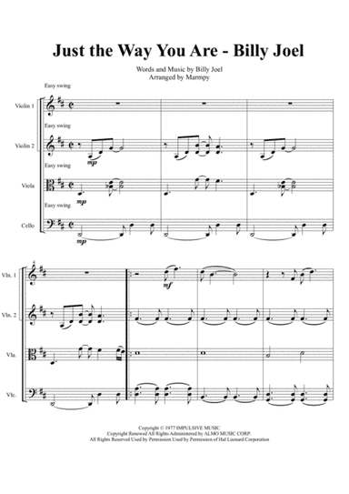 Just The Way You Are (arr. Marmpy)